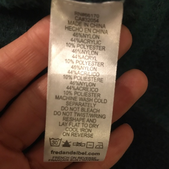 Green/Navy Plaid Sweater - NWOT - Picture 5 of 5